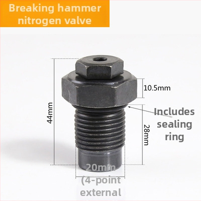 Set dusíkového tlakového manometra pre hydraulický rozbíjač Ronghua, kompatibilný s kladivami 68/100/135, Model General, Typ Iný, Rozsah merania 1, Presnosť 1