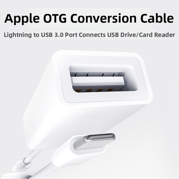 OTG adaptér Lightning na USB 3.0 pre Apple zariadenia, USB flash disk konektor