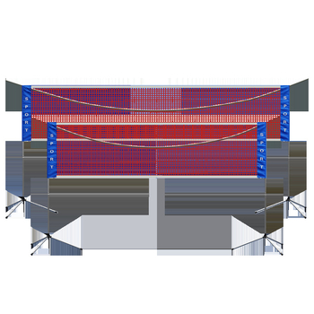 Преносима разглобяема рамка за бадминтон мрежа – вътрешна употреба, персонализирана, марка Nili
