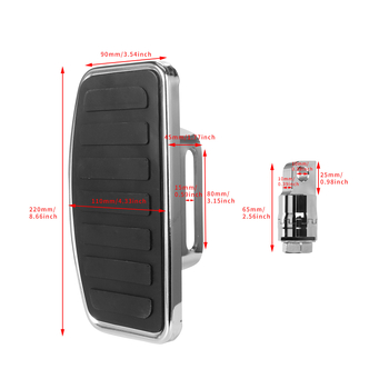 Harley-Davidson Dyna Sportster Predné Nožné Podpery – Kov + Guma, Elektroplátované, Model JCF-1038