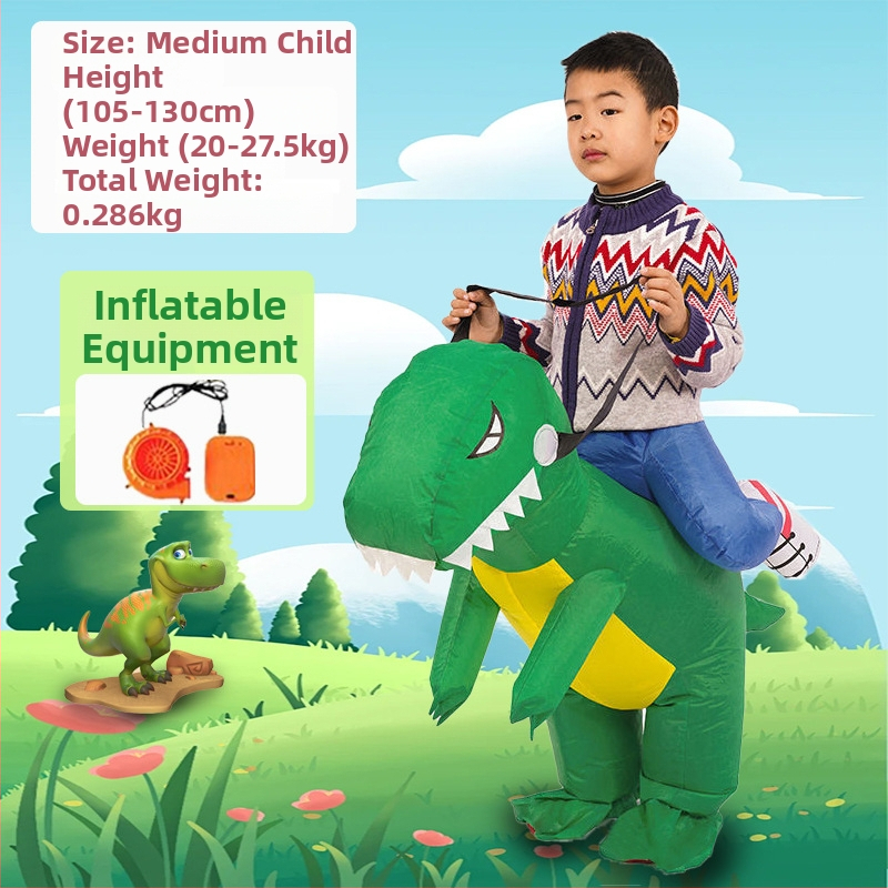 Reds Anime Naduhivni kostim dinosaura za djecu – unisex, PU koža, za uzrast do 17 godina, za anime RPG igre