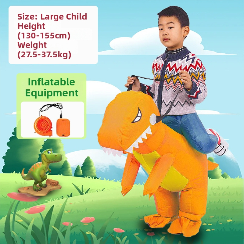 Reds Anime Naduhivni kostim dinosaura za djecu – unisex, PU koža, za uzrast do 17 godina, za anime RPG igre