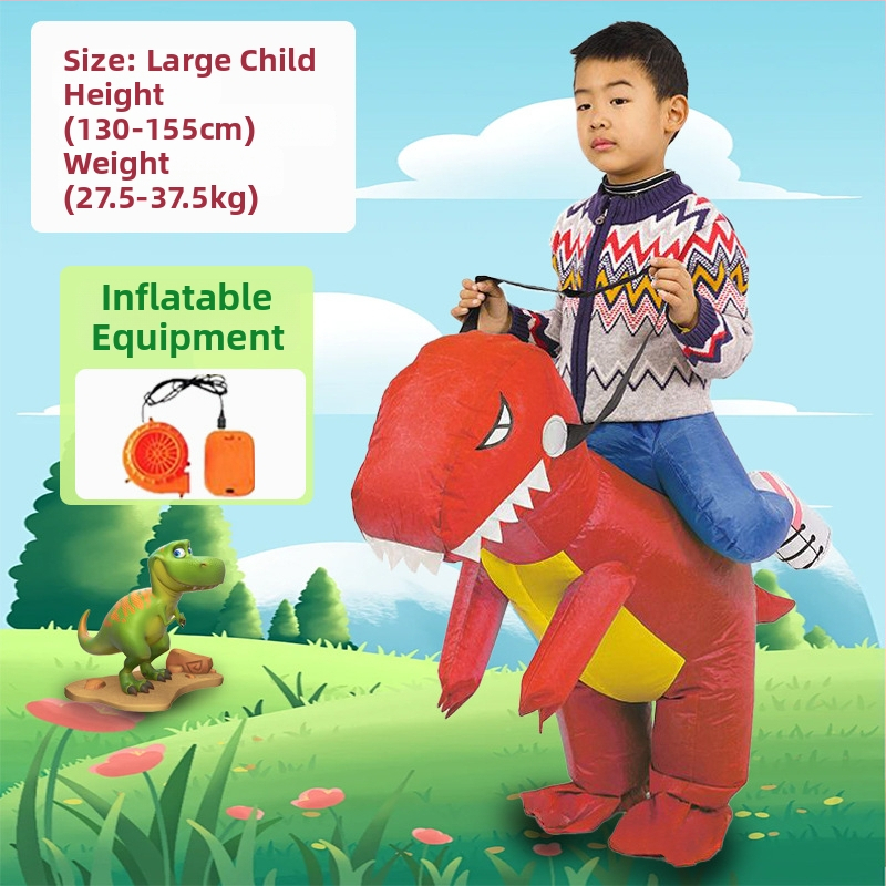 Reds Anime Naduhivni kostim dinosaura za djecu – unisex, PU koža, za uzrast do 17 godina, za anime RPG igre