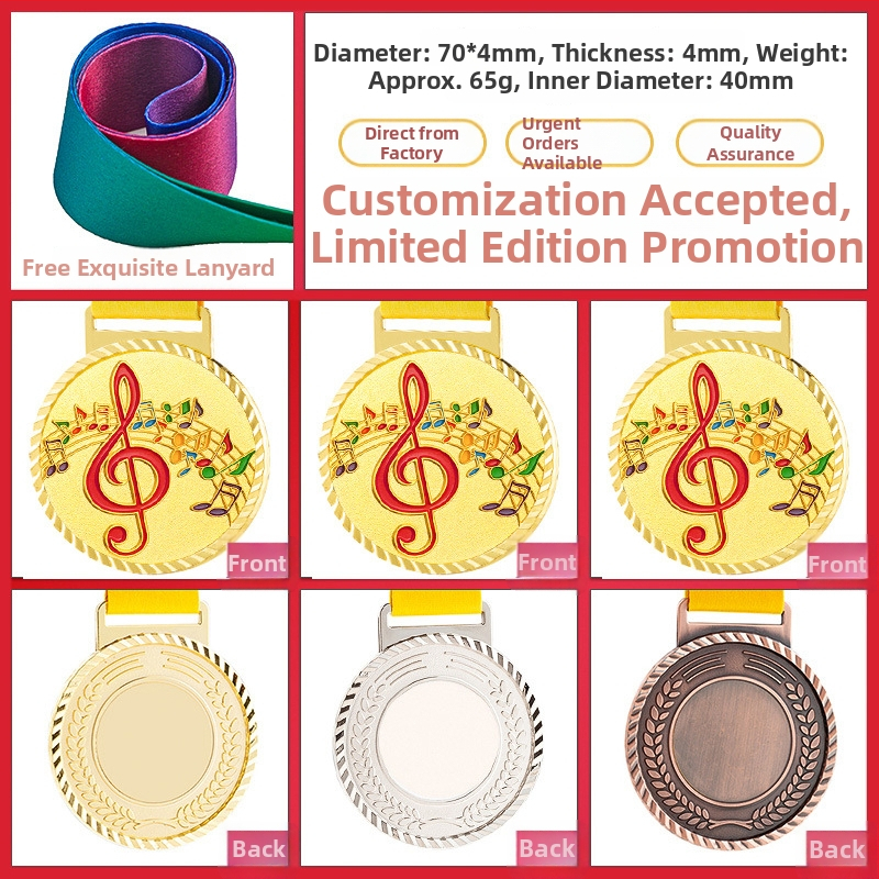 Medaila pre športové podujatia, prispôsobiteľná, zinková zliatina, potlačené logo, hmotnosť 30–70 g