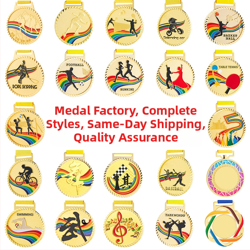 Medaila pre športové podujatia, prispôsobiteľná, zinková zliatina, potlačené logo, hmotnosť 30–70 g