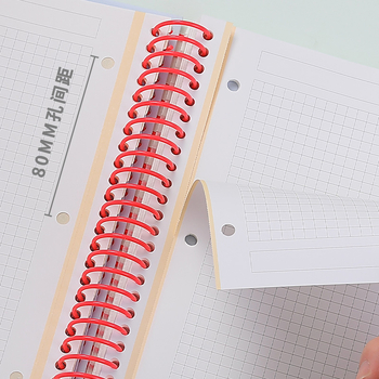 INRIK Xueba Veliki spiralni bilježnica za učenike s PP dijelovima, 240 stranica, 90 g glatkog papira, spiralno uvez