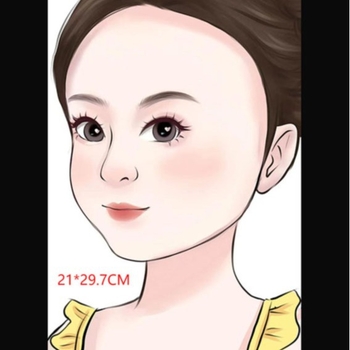 Tablă de pictură pentru fețe pentru copii – plastic, lavabilă, Kaibao Letter