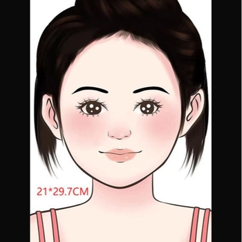 Tablă de pictură pentru fețe pentru copii – plastic, lavabilă, Kaibao Letter