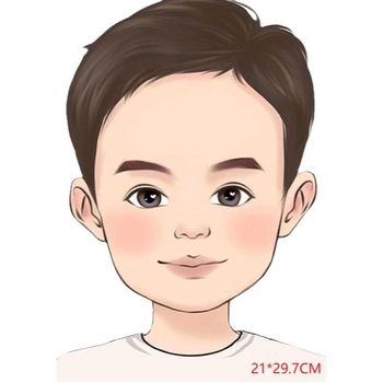 Tablă de pictură pentru fețe pentru copii – plastic, lavabilă, Kaibao Letter