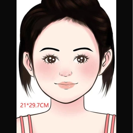 Tablă de pictură pentru fețe pentru copii – plastic, lavabilă, Kaibao Letter