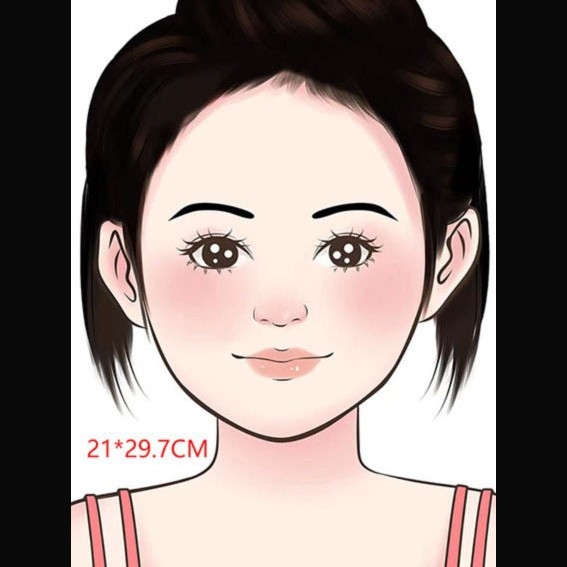 Tablă de pictură pentru fețe pentru copii – plastic, lavabilă, Kaibao Letter