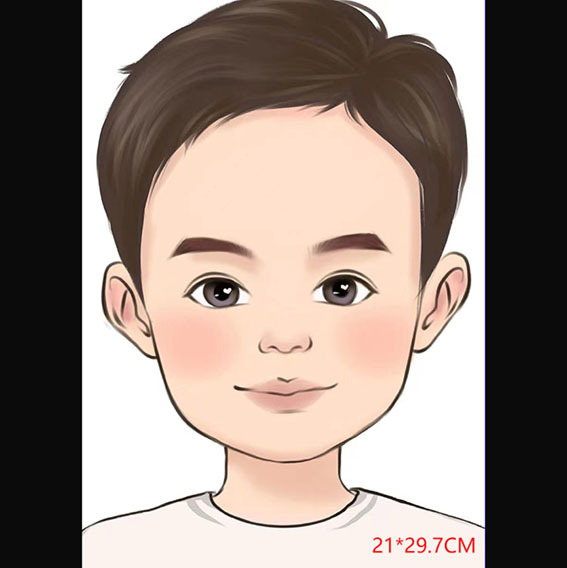 Tablă de pictură pentru fețe pentru copii – plastic, lavabilă, Kaibao Letter