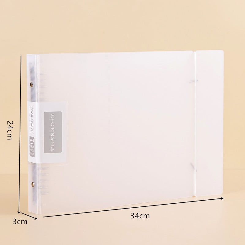 Jiyi A4-520R Dosar legător, din plastic, compatibil cu hârtie A4