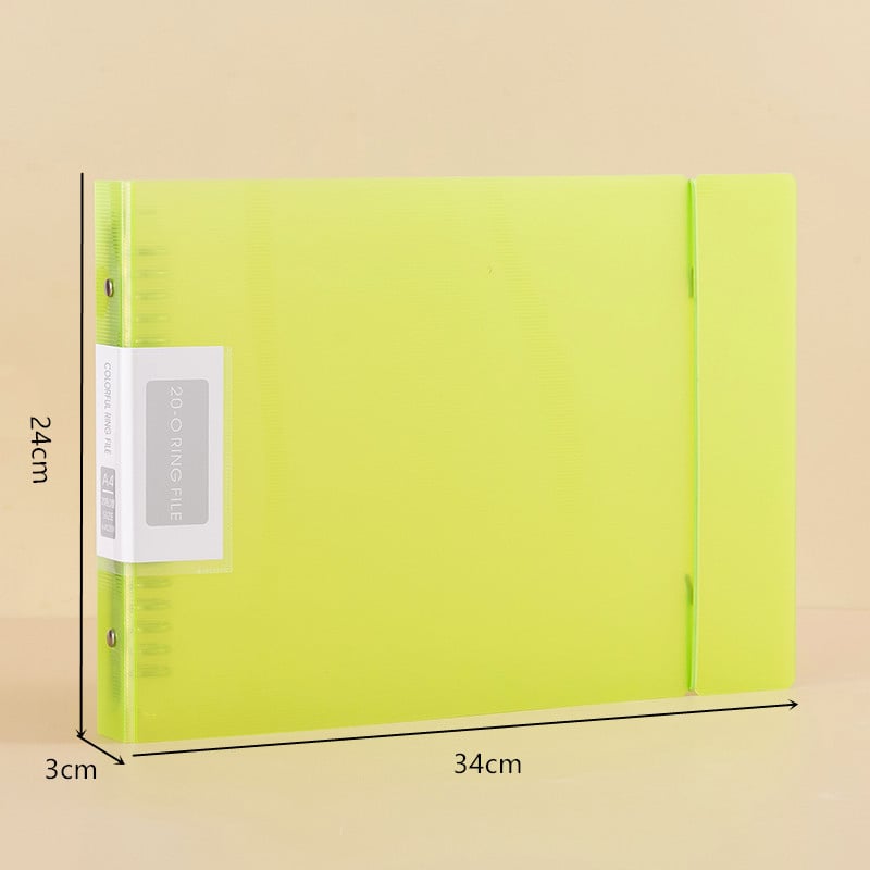 Jiyi A4-520R Dosar legător, din plastic, compatibil cu hârtie A4