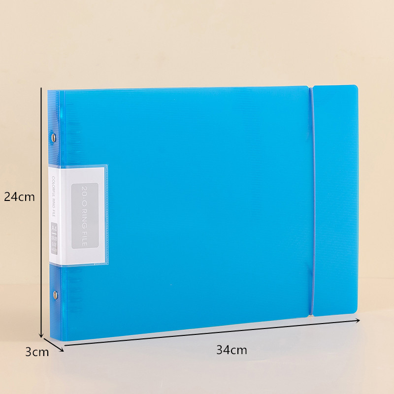 Jiyi A4-520R Dosar legător, din plastic, compatibil cu hârtie A4