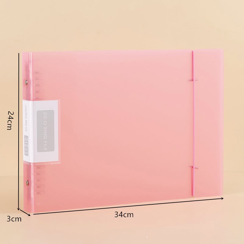 Jiyi A4-520R Dosar legător, din plastic, compatibil cu hârtie A4