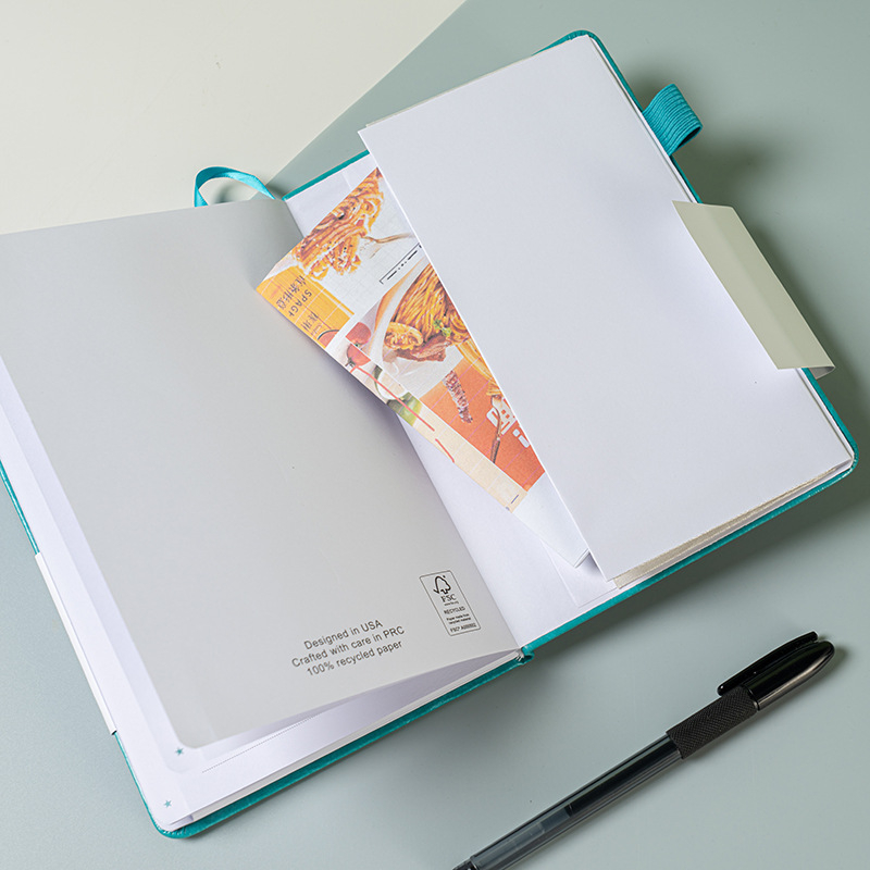 Feiyu caiet cu secțiuni pentru adrese și numere de telefon, copertă din piele sintetică, hârtie offset 100 g/m², 100–200 de pagini