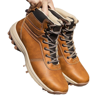 Pantofi de drumeție pentru iarnă, de înălțime medie, partea superioară din PU artificial, talpă din cauciuc cu aderență anti‑alunecare, căptușeală din pluș artificial, înălțime a tocului 3–5 cm