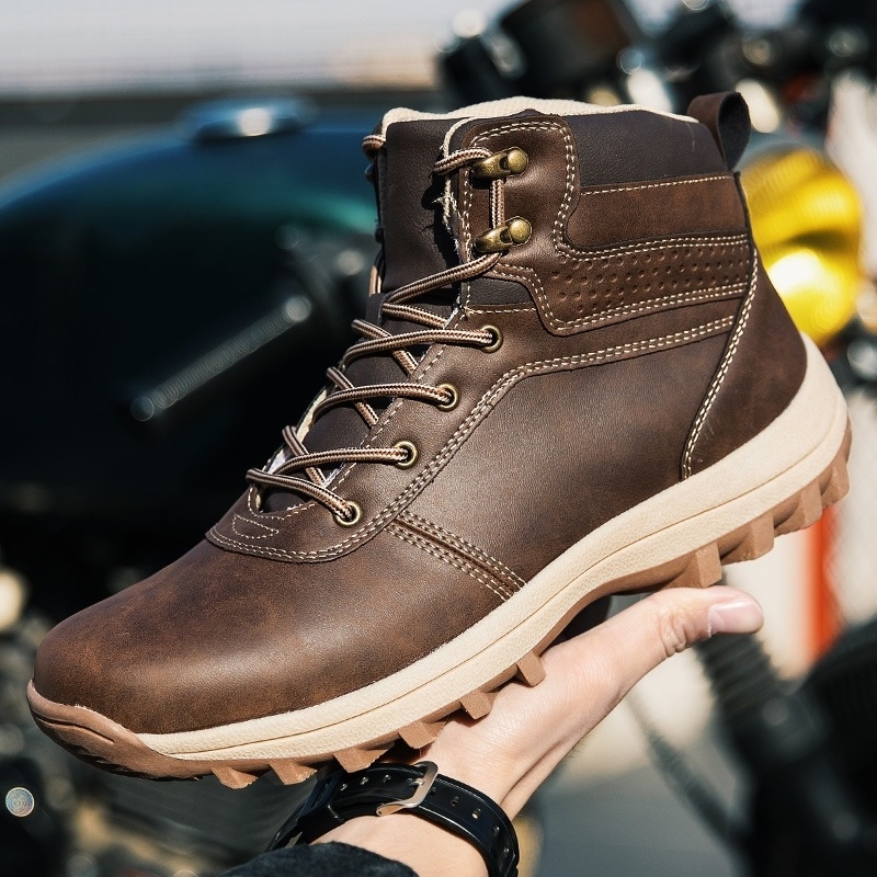 Pantofi de drumeție pentru iarnă, de înălțime medie, partea superioară din PU artificial, talpă din cauciuc cu aderență anti‑alunecare, căptușeală din pluș artificial, înălțime a tocului 3–5 cm