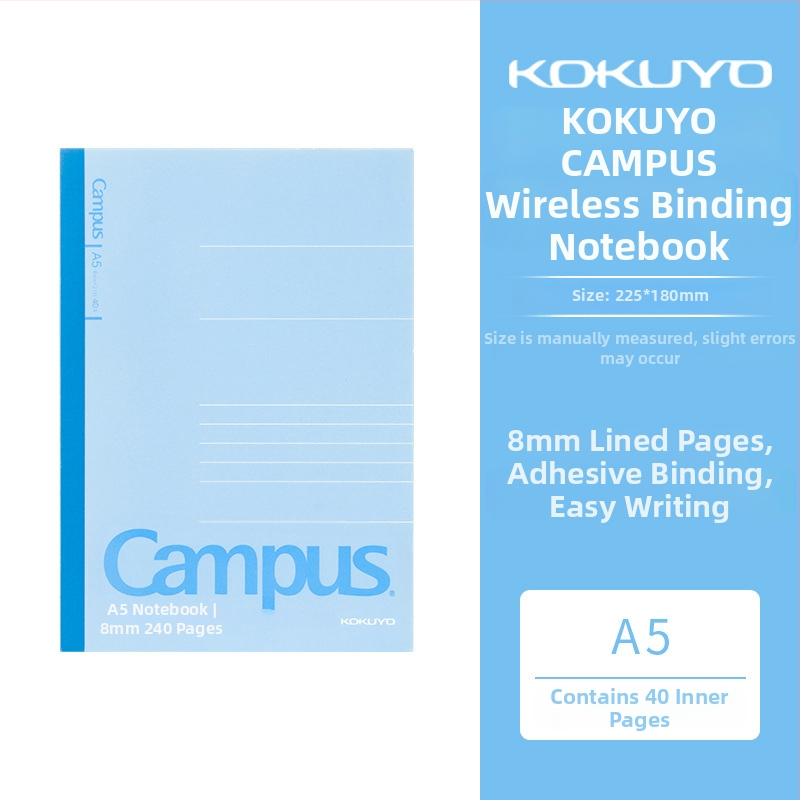 Kokuyo Campus bilježnica s bežičnim povezivanjem, horizontalne linije, do 50 stranica, papir 70 gsm, poslovni/uredski stil