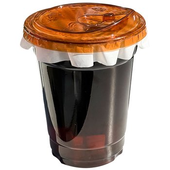 Pahar de unică folosință PET pentru băuturi reci cu capac, imprimare logo, prelucrare personalizată, 301-400 mL