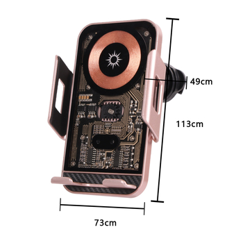 Suport magnetic pentru telefon în mașină pentru navigație și smartphone, cu încărcare wireless de 15W, clemă electrică, senzor inteligent și montaj pe orificiile de ventilație