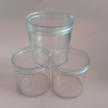 Пластмасова консервна кутия за храна, PET, 300 мл, с кристално капаче, персонализируема