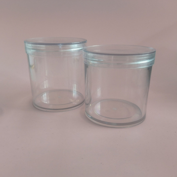 Пластмасова консервна кутия за храна, PET, 300 мл, с кристално капаче, персонализируема