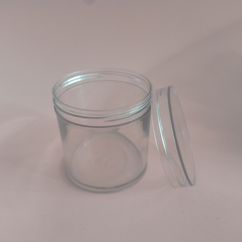 Пластмасова консервна кутия за храна, PET, 300 мл, с кристално капаче, персонализируема