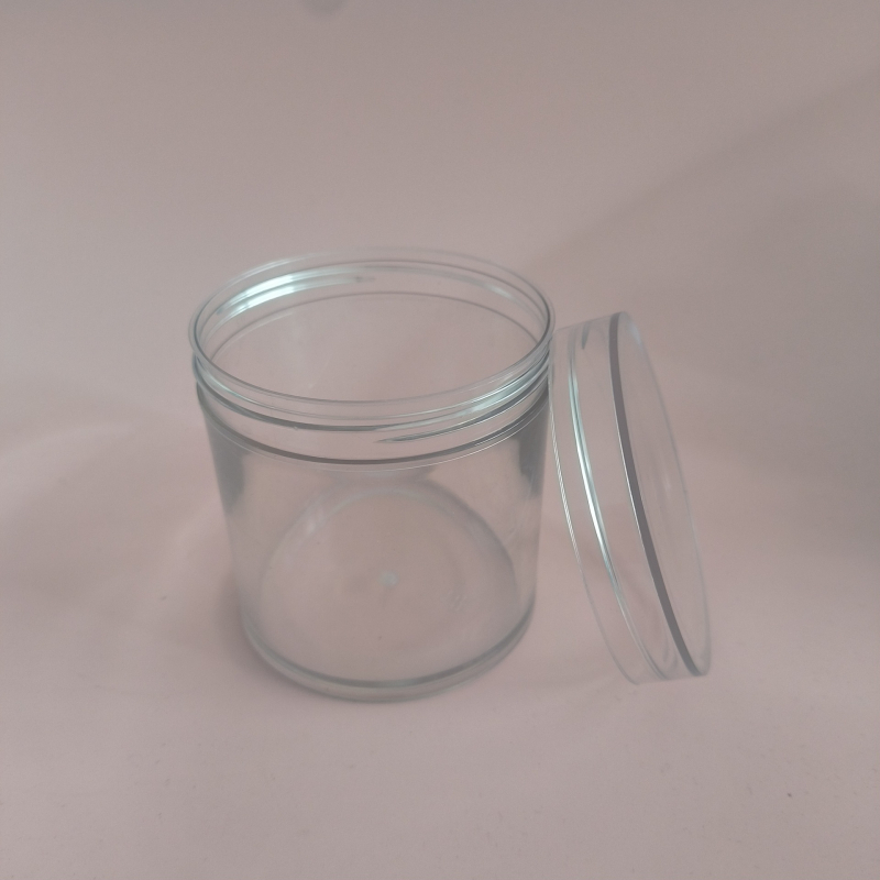 Пластмасова консервна кутия за храна, PET, 300 мл, с кристално капаче, персонализируема