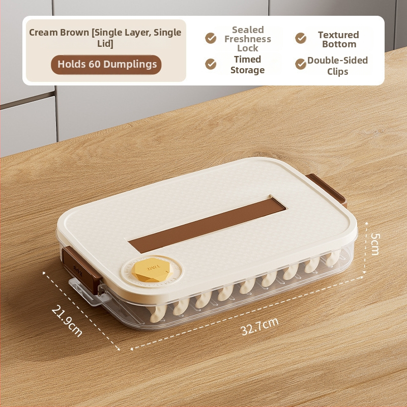 Kutija za knedle - plastika, jednostavan i moderan dizajn, za zamrzivač/hladnjak, porcijanje