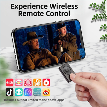 G1 Bezdrôtový Bluetooth diaľkový ovládač pre mobilný živý prenos a selfie - Model G1, Bluetooth 3.0, ABS telo, hmotnosť 15,5 g, podporuje fotografovanie a živý prenos