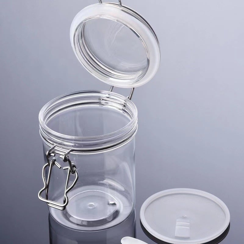 550ml PET kozmetička posuda sa silikonskom brtvom i nehrđajućim čeličnim stezalima