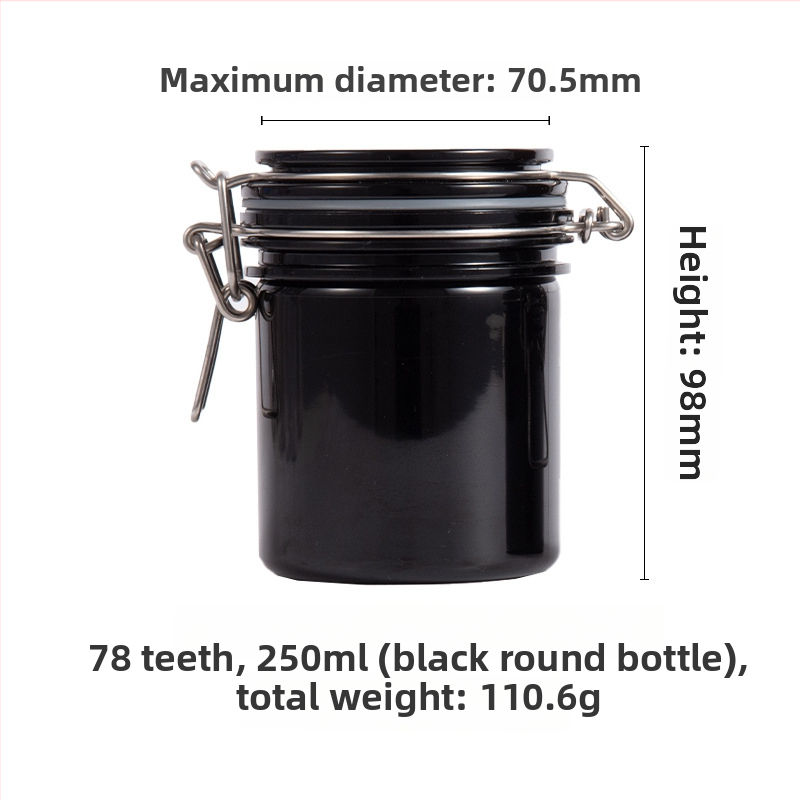 Okrugla PET plastična zatvorena posuda za kupanje s poklopcem; prilagodljivo procesiranje; tisak logotipa