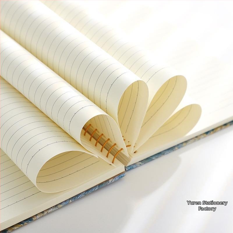Spirálový zápisník s pevným krytom na olejomalbu pre študentov, séria B5150, 16K, 302 strán, 80 g papier, prispôsobiteľný