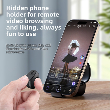 Diaľkové ovládanie prsteňa pre telefón pre TikTok - Bluetooth 5.3, ABS, model Jx12, 57 g, zoom a selfie, nabíjacie puzdro