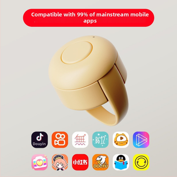 Bluetooth дистанционен пръстен за селфи - модел Fingertip Like Device 01, Bluetooth 4.0, ABS, артикул ltao706218563966