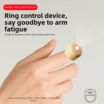 Bluetooth дистанционен пръстен за селфи - модел Fingertip Like Device 01, Bluetooth 4.0, ABS, артикул ltao706218563966