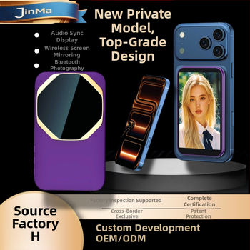 Magnetické zariadenie na selfie a projekciu obrazovky so zadnou kamerou - Model H7, Bluetooth 4.0, plast, hmotnosť 100 g