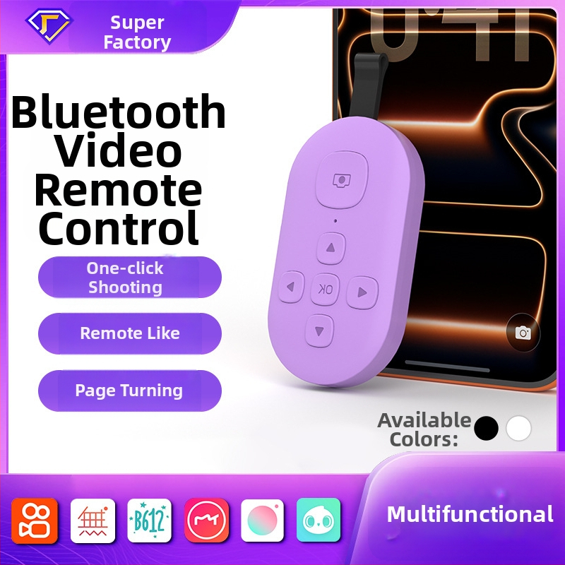 Diaľkové ovládanie videa pre telefón, 7 tlačidiel, DY08, Bluetooth 5.0, ABS, 35 g