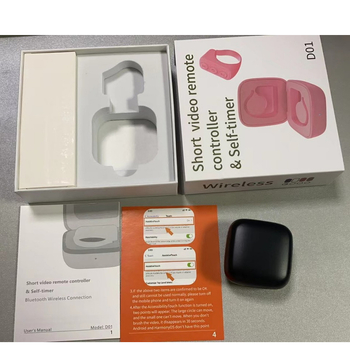 D01 Bluetooth дистанционно управление за пръстен за мобилен телефон — Selfie таймер, кратко видео, Bluetooth 5.0, ABS, 90 g