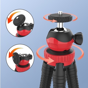 Asztali állvány Octopus stand telefon/kamera számára | ABS anyag | Tartalmaz kar és pan/tilt