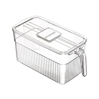 Cutie de depozitare în frigider – depozitare, păstrarea prospețimii și etanșare; material: plastic