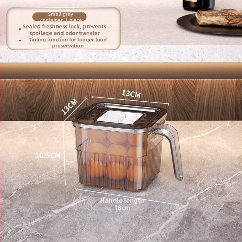 Cutie de depozitare în frigider – depozitare, păstrarea prospețimii și etanșare; material: plastic