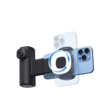 Ručna rasvjeta za fotografiju – Bluetooth 5.0, automatsko okretanje, 3 razine osvjetljenja, ABS kućište, BBC-15 prijenosni držač za selfie/vlog