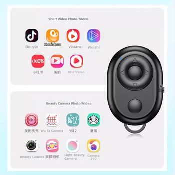 Bluetooth daljinski za selfie – Model 000513, ABS kućište, Bluetooth 2.0, univerzalna kompatibilnost, Shake the wind