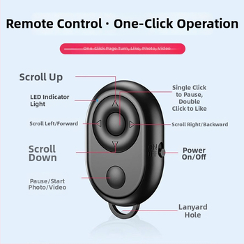 Bluetooth daljinski za selfie – Model 000513, ABS kućište, Bluetooth 2.0, univerzalna kompatibilnost, Shake the wind