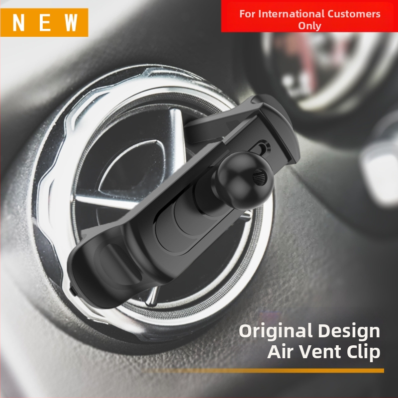 Držiak na automobil pre kruhový výduch vzduchu - plast, model 1229-1, možnosť personalizácie, držiak na telefón a navigáciu