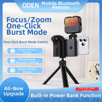 ODEN BK-CH8 Selfie tyč tripod s Bluetooth diaľkovým ovládaním, zoomom, stabilizátorom a prenosnou power bankou