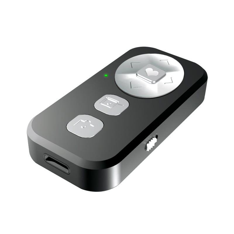 BK-CH2A Bluetooth daljinski upravljač za telefon – dvostruki način fotografiranja (zoom i fokus), upravljanje videom i prebacivanje stranica; domet 15 m; Bluetooth 5.0; kompatibilan s iOS-om, Androidom i HarmonyOS